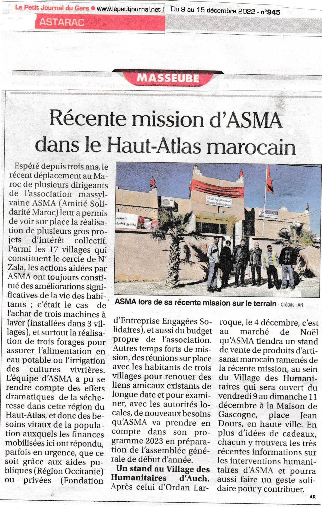 Asma article fin d automne le petit journal 09 12 2002